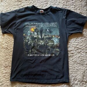 Rare VTG 2006 Iron Maiden "A Matter of Life and Death" Tour Size L Rock Metal
